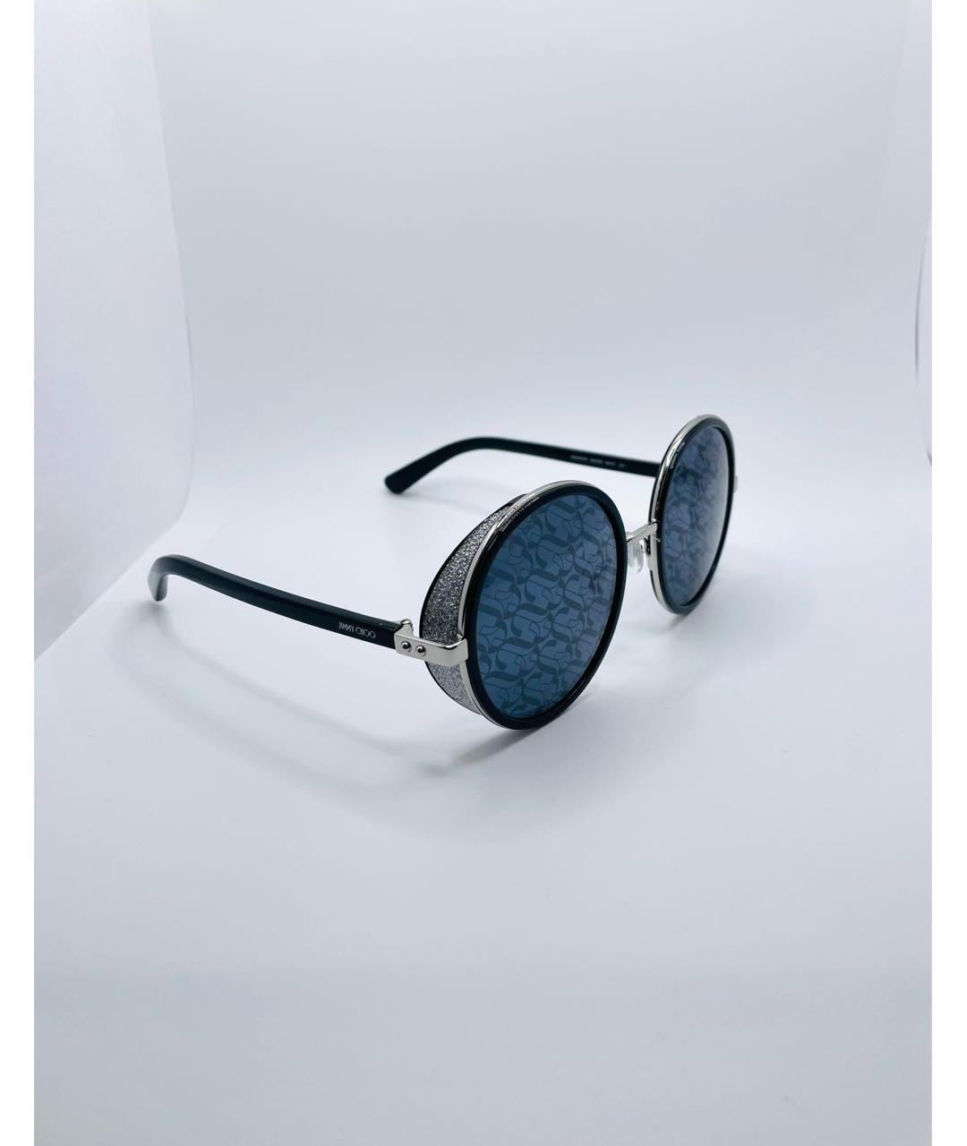 JIMMY CHOO Темно-синие пластиковые солнцезащитные очки, фото 5