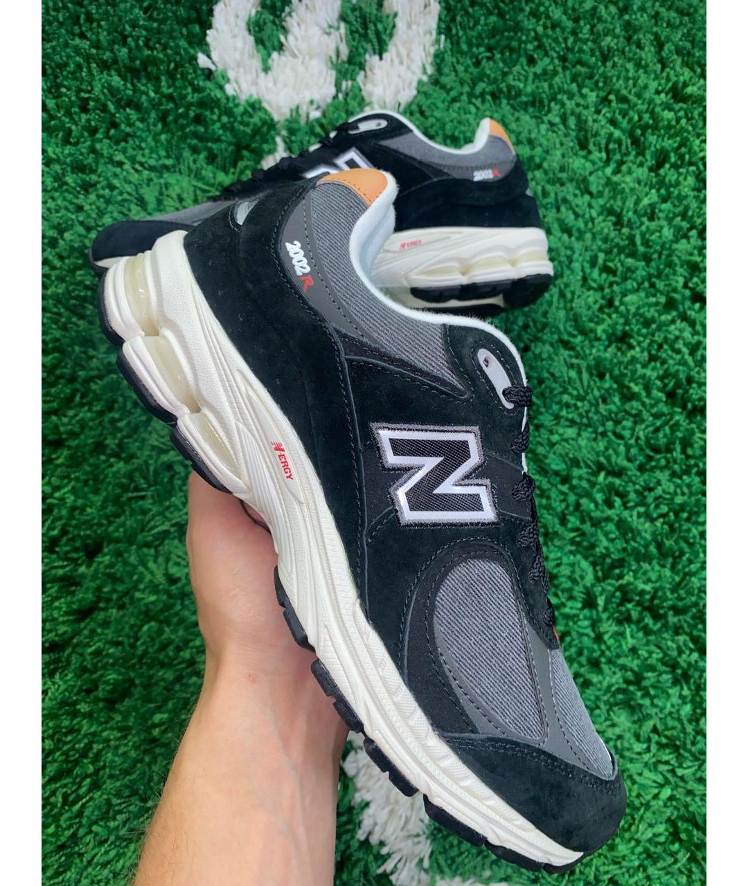 NEW BALANCE Черные замшевые низкие кроссовки / кеды, фото 2