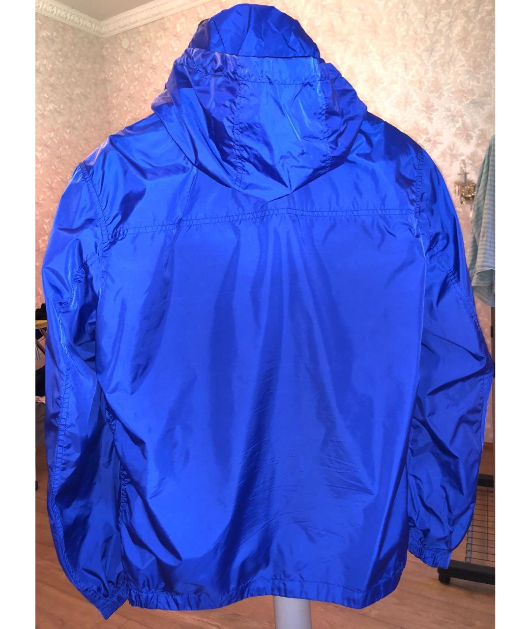 MONCLER Синяя полиамидовая куртка, фото 2