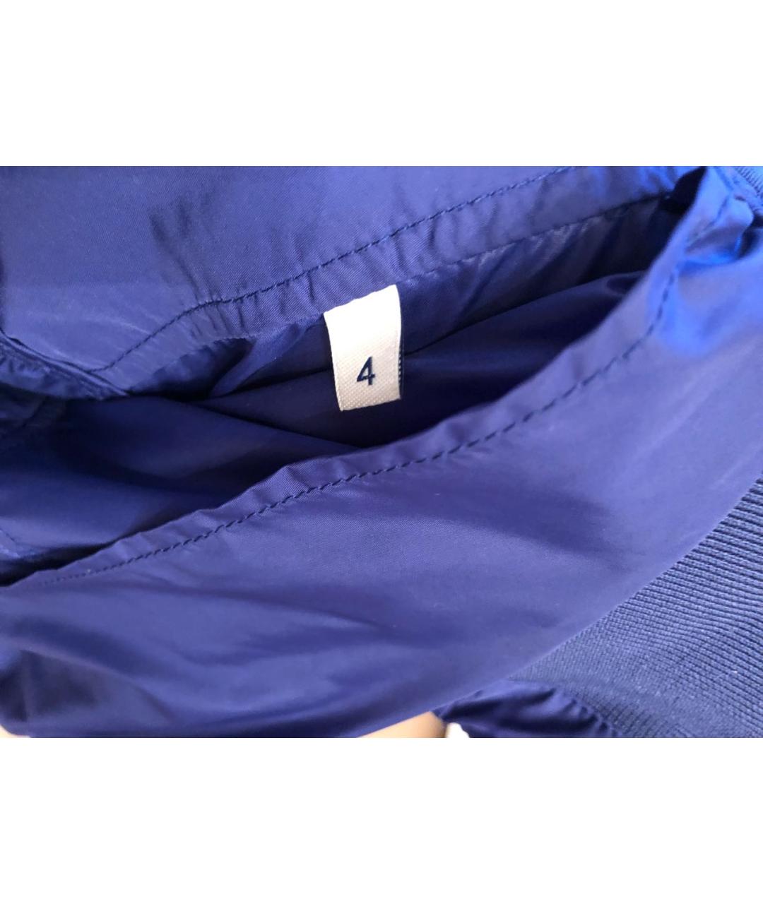 MONCLER Синяя полиамидовая куртка, фото 4