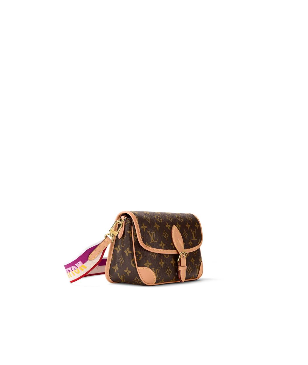 LOUIS VUITTON Коричневая кожаная сумка через плечо, фото 2
