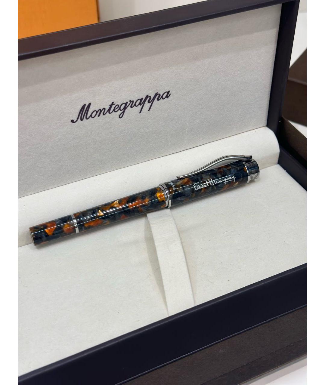 MONTEGRAPPA Коричневая стеклянная шариковая ручка, фото 5