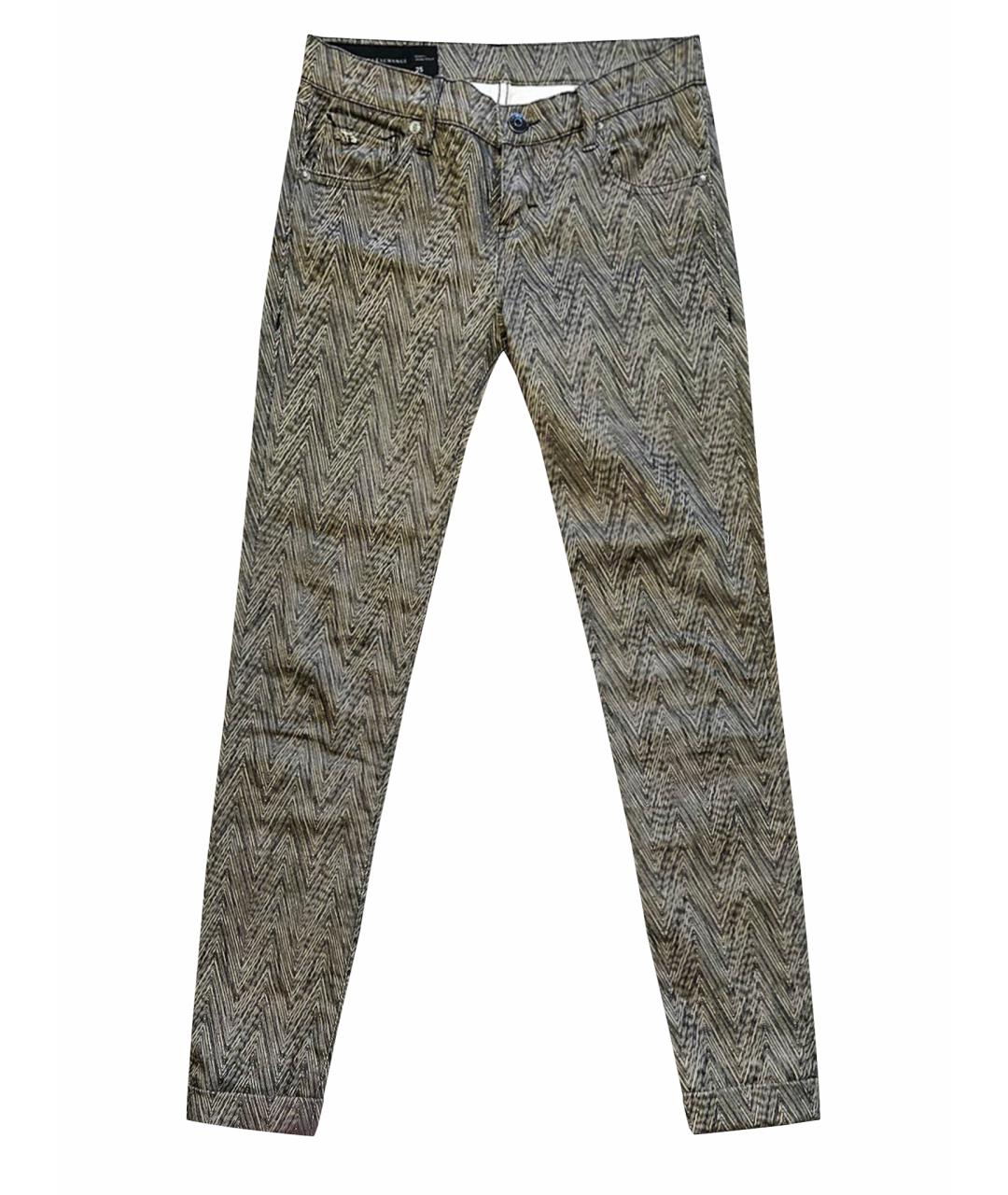 ARMANI EXCHANGE Бежевые хлопковые джинсы слим, фото 1