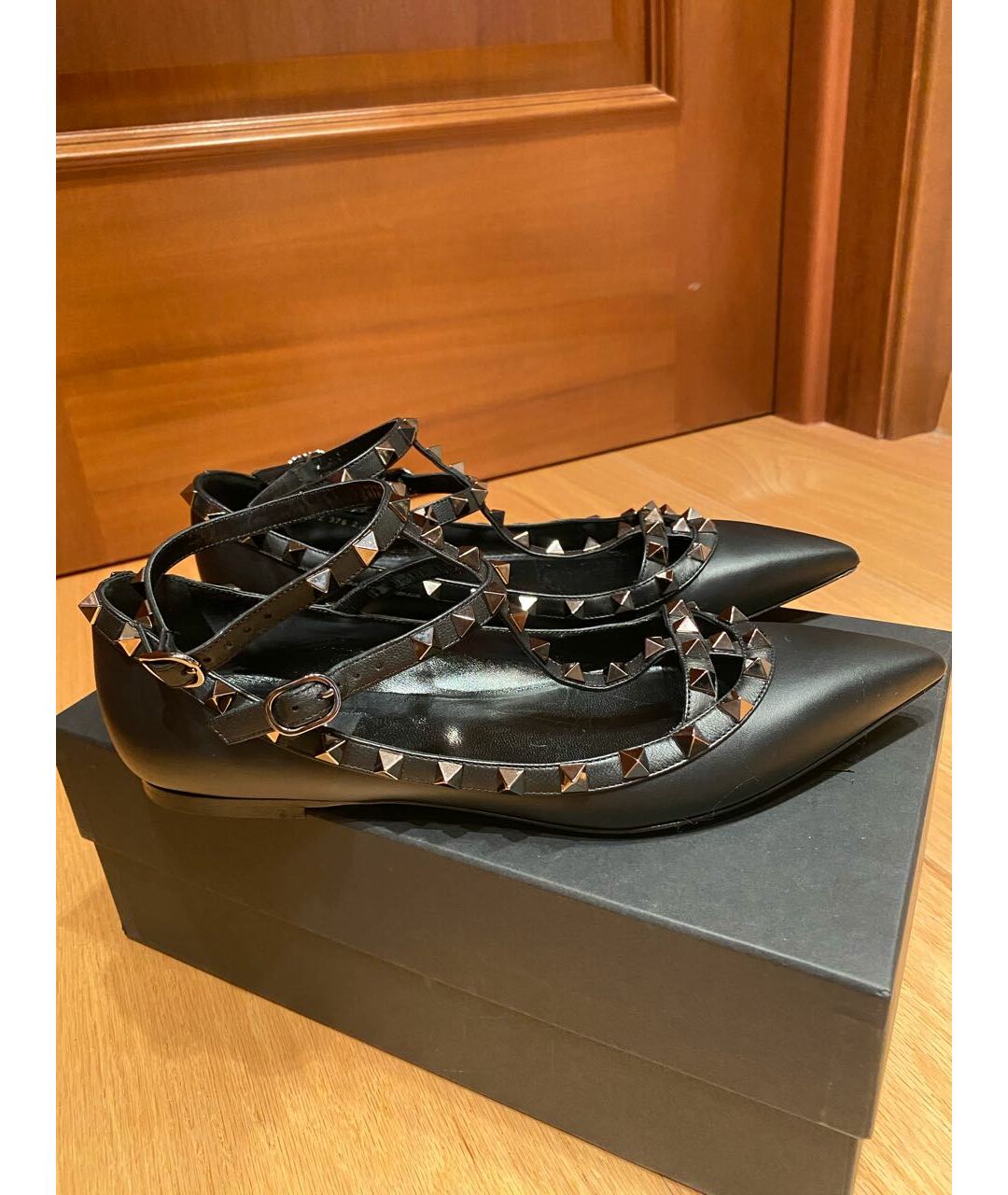VALENTINO Черные кожаные туфли, фото 9
