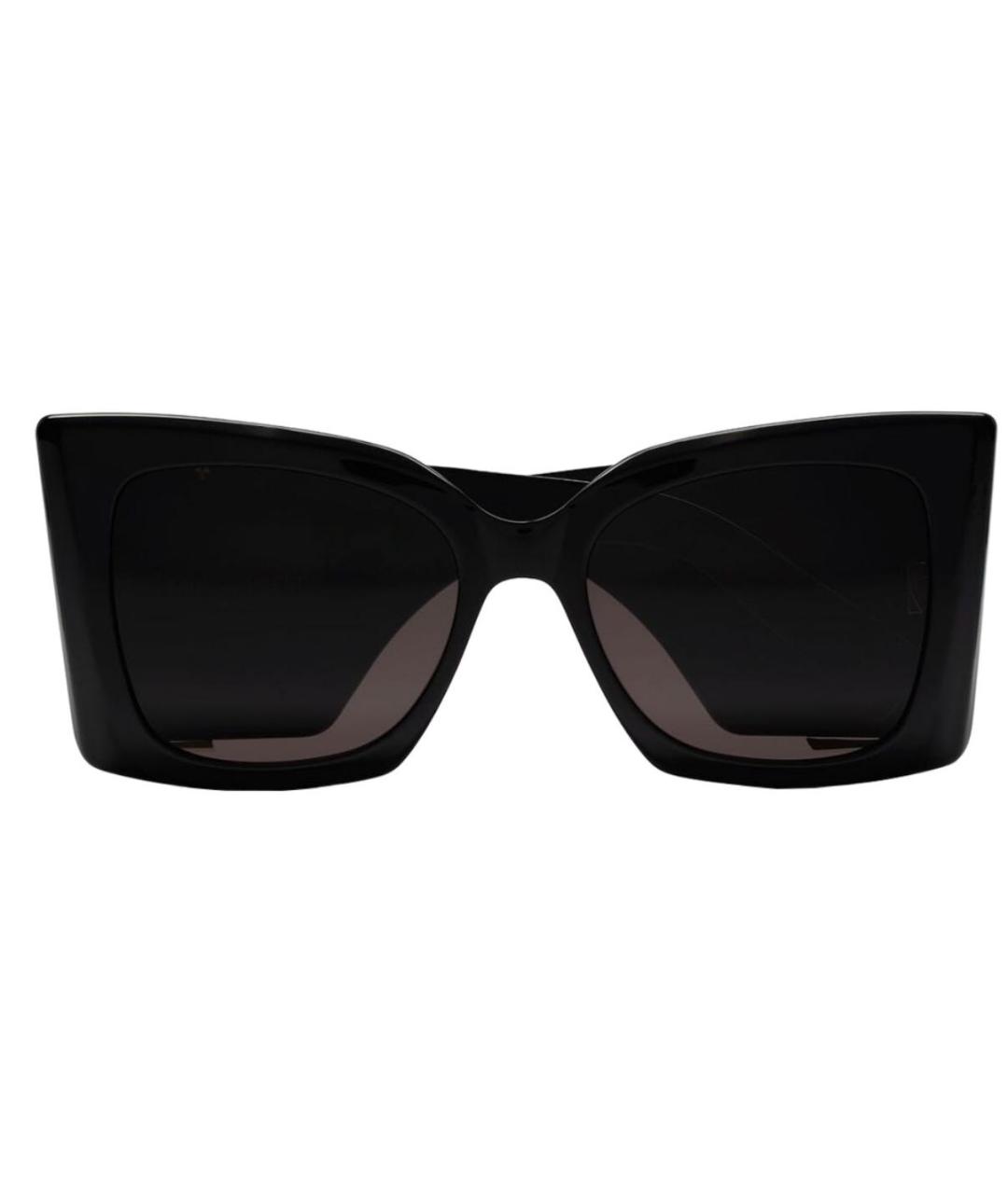 SAINT LAURENT Черные пластиковые солнцезащитные очки, фото 4