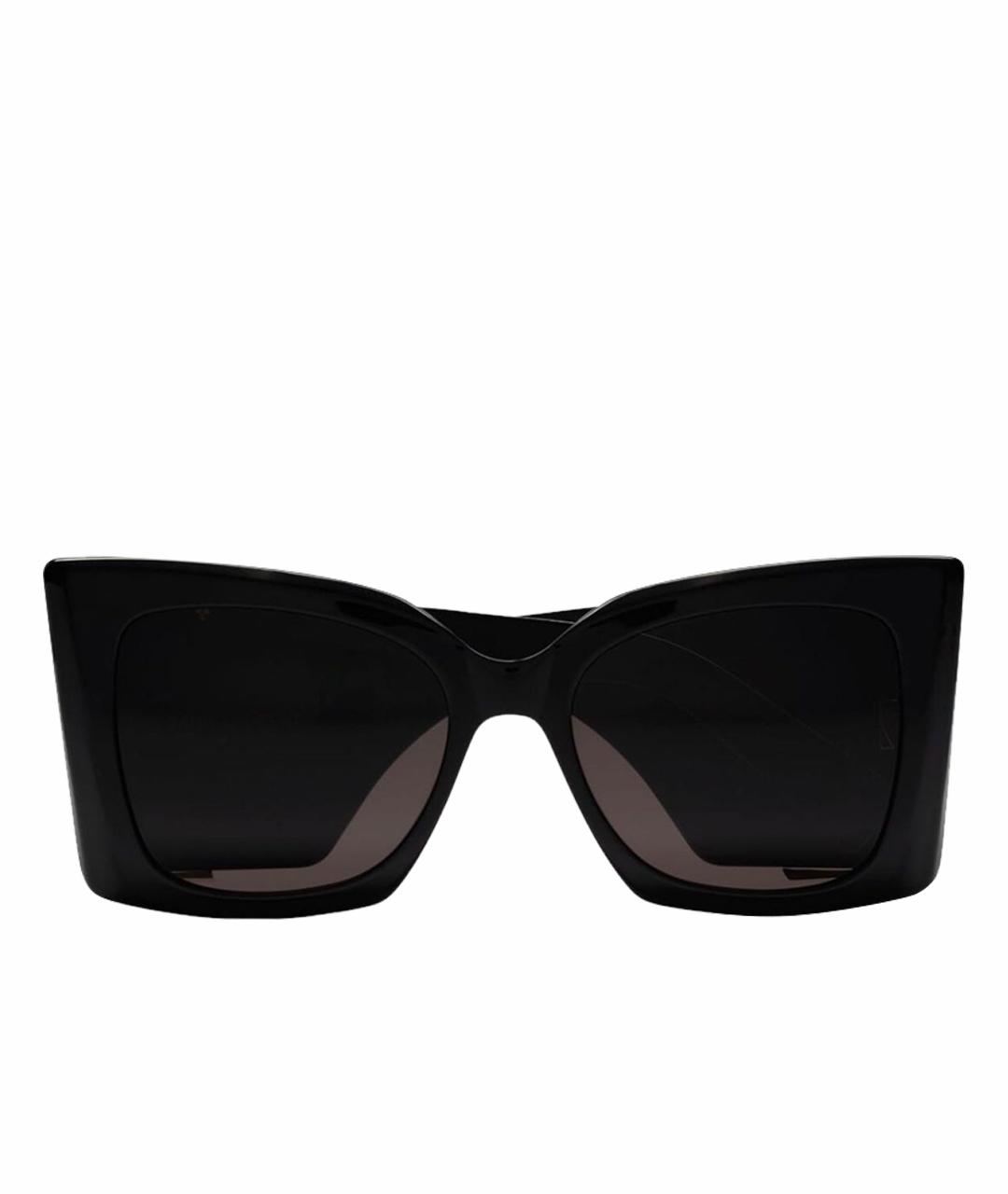 SAINT LAURENT Черные пластиковые солнцезащитные очки, фото 1