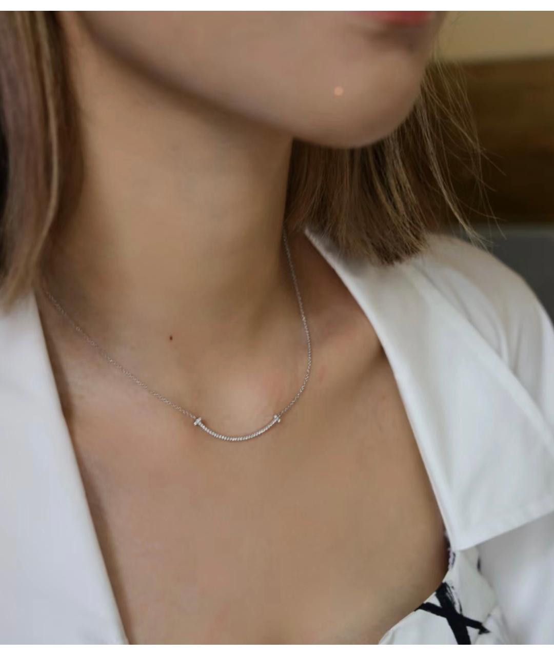 TIFFANY&CO Белая подвеска из белого золота, фото 4