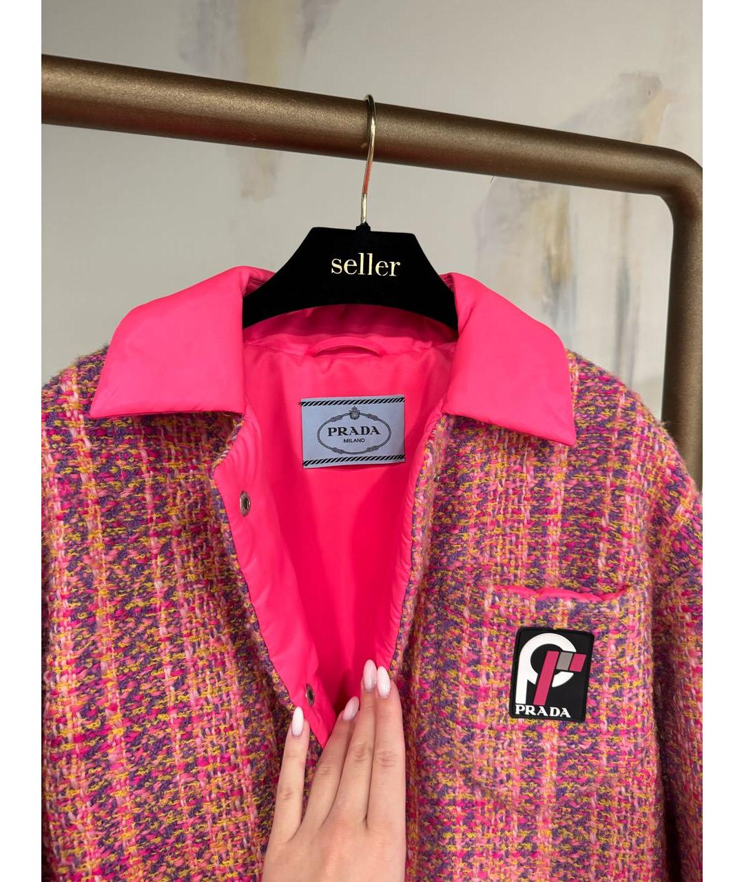 PRADA Розовая куртка, фото 4