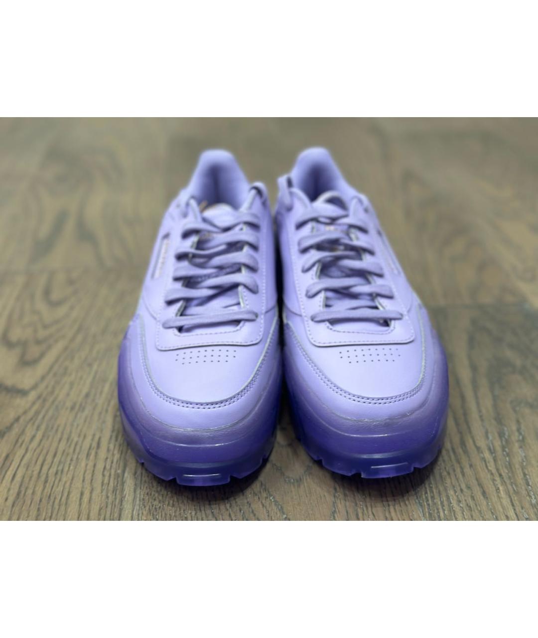 REEBOK Фиолетовые кожаные кроссовки, фото 6