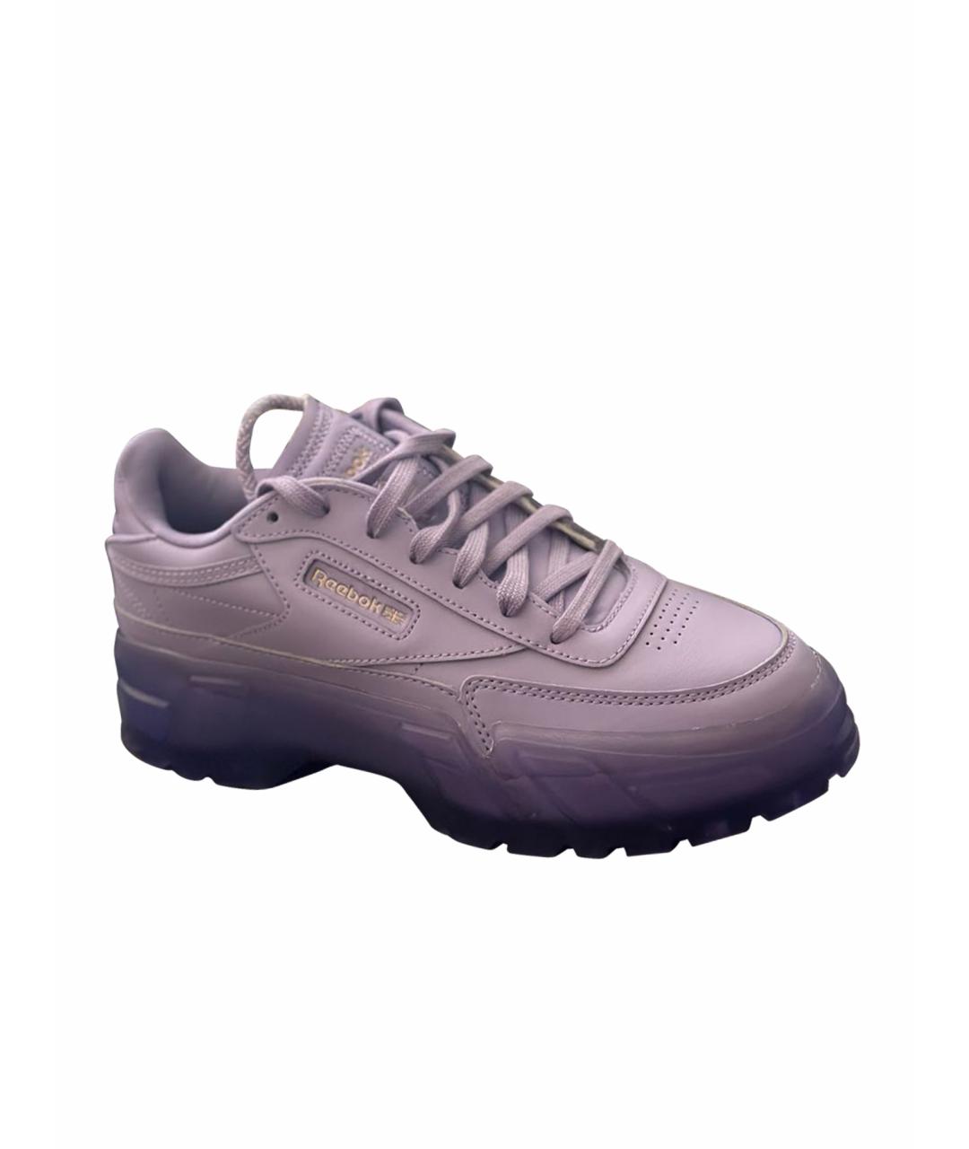 REEBOK Фиолетовые кожаные кроссовки, фото 1