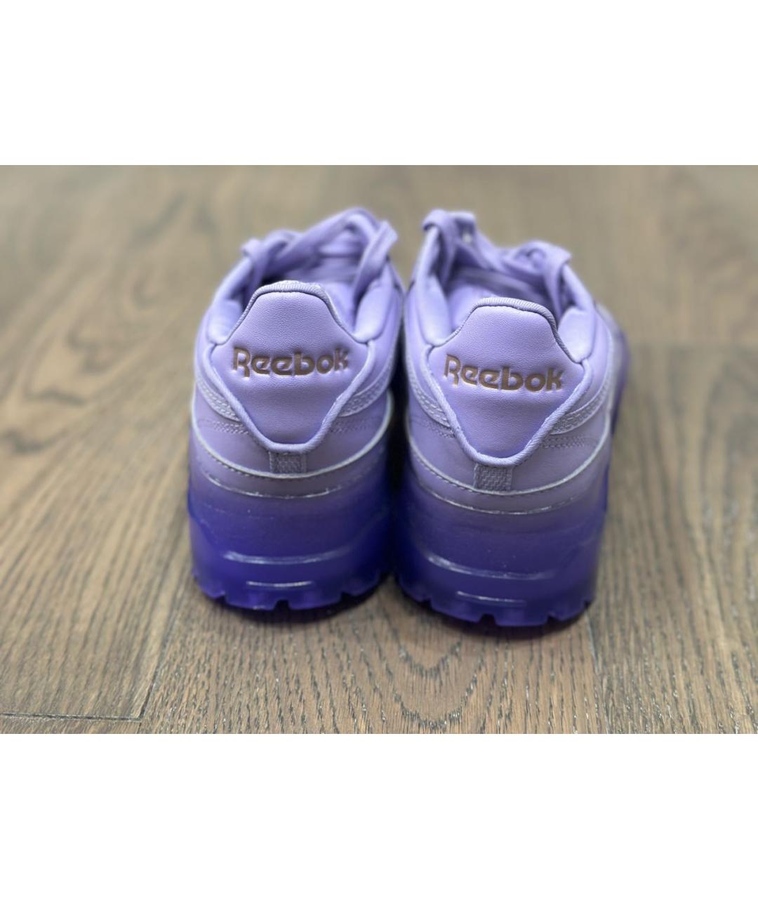 REEBOK Фиолетовые кожаные кроссовки, фото 2