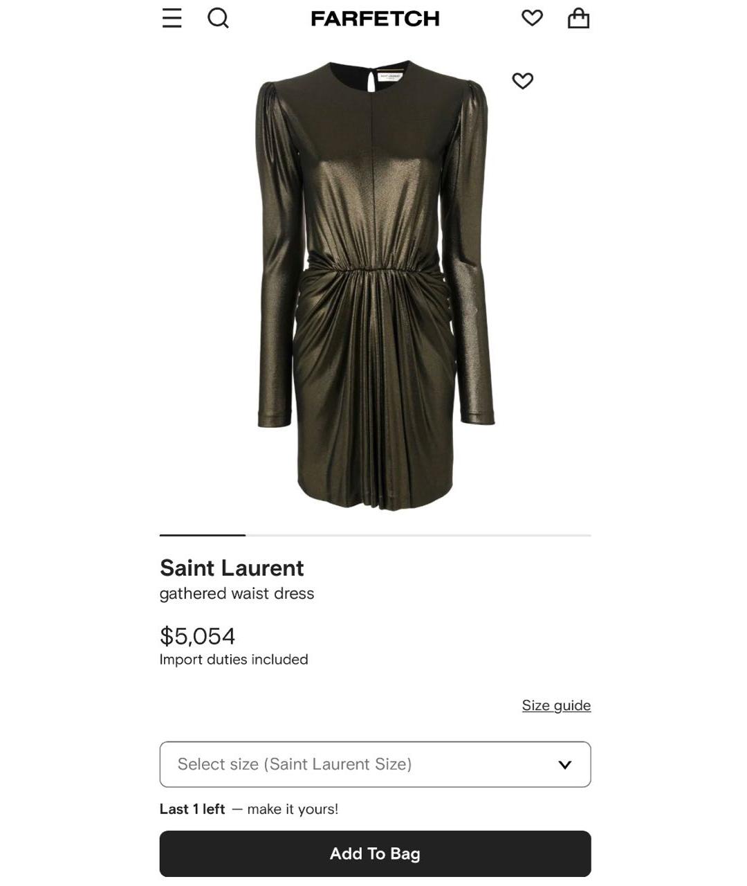 SAINT LAURENT Вечернее платье, фото 3