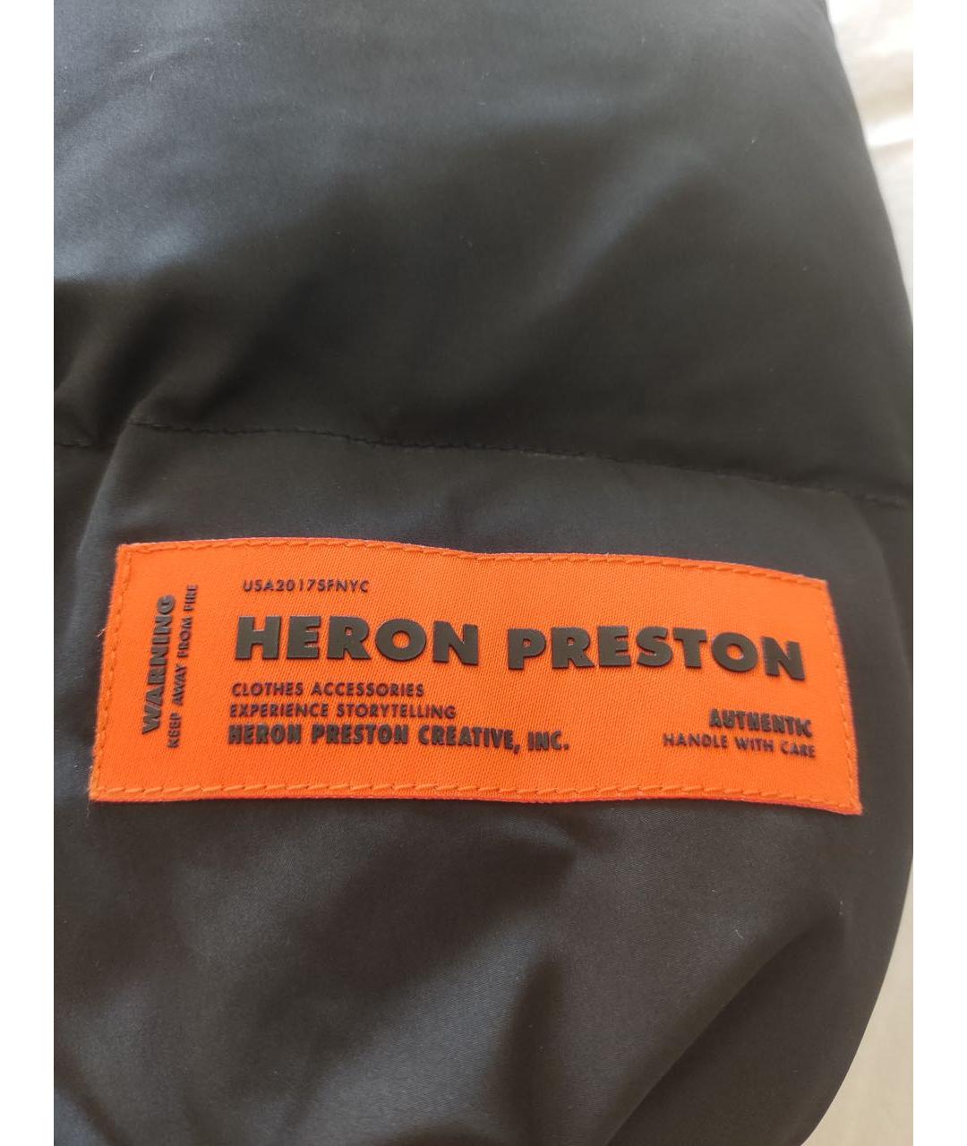 HERON PRESTON Черный полиэстеровый пуховик, фото 5