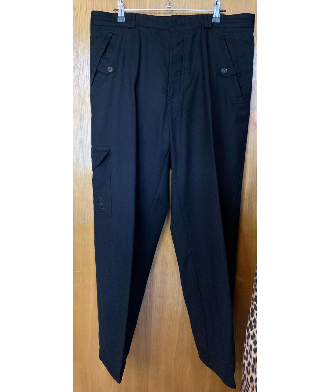 CHRISTIAN LACROIX Черные шерстяные брюки чинос, фото 8