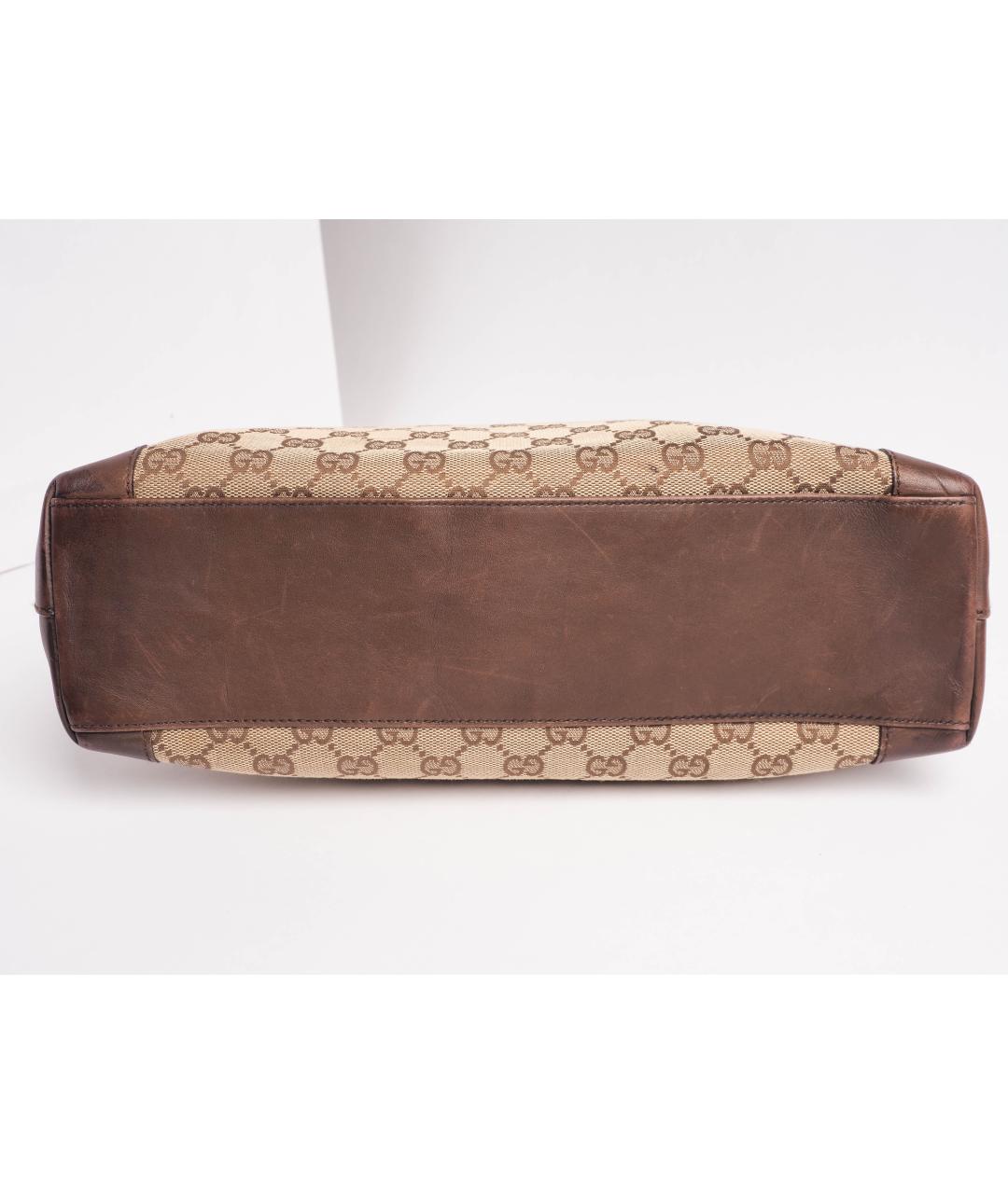 GUCCI Бежевая тканевая сумка тоут, фото 8