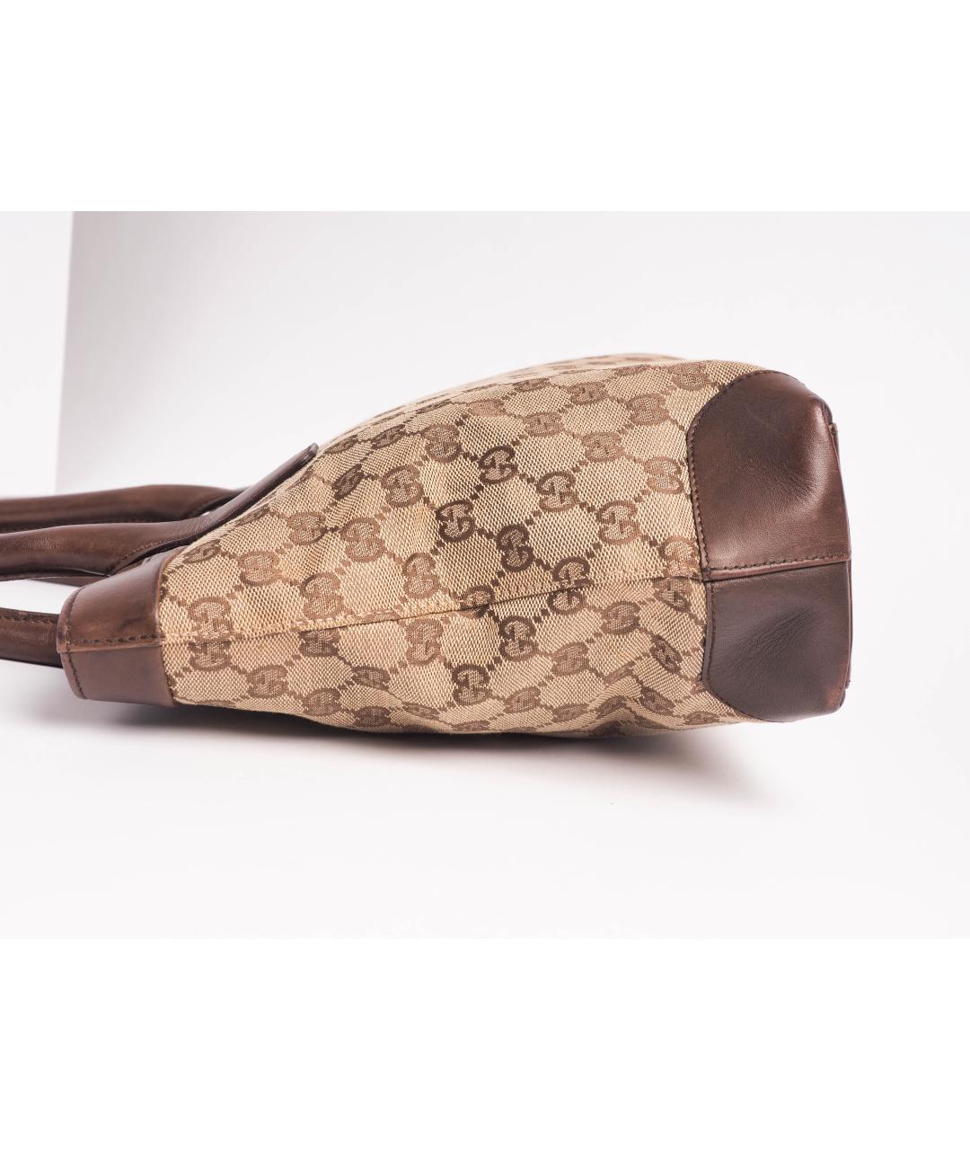 GUCCI Бежевая тканевая сумка тоут, фото 6