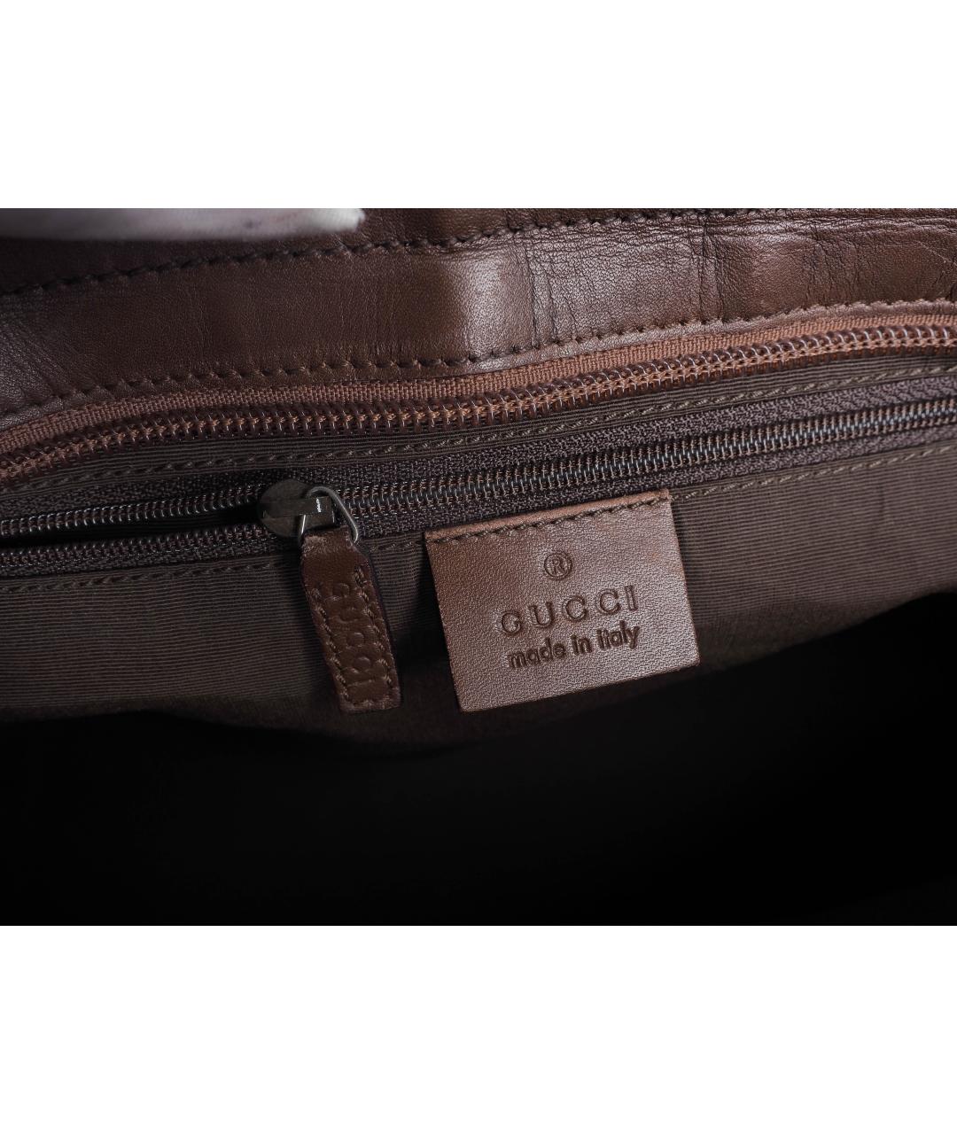 GUCCI Бежевая тканевая сумка тоут, фото 9