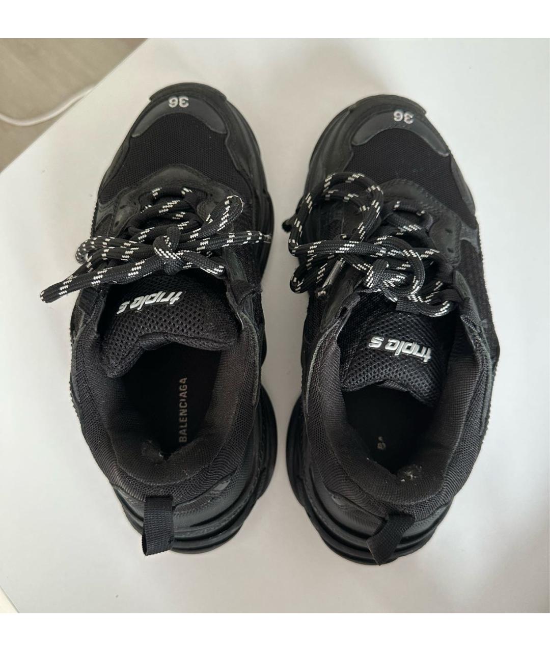 BALENCIAGA Черные кроссовки, фото 3