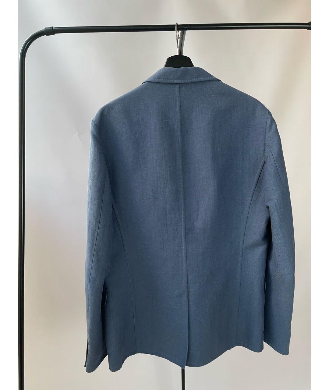 ERMANNO SCERVINO Голубой хлопковый пиджак, фото 2