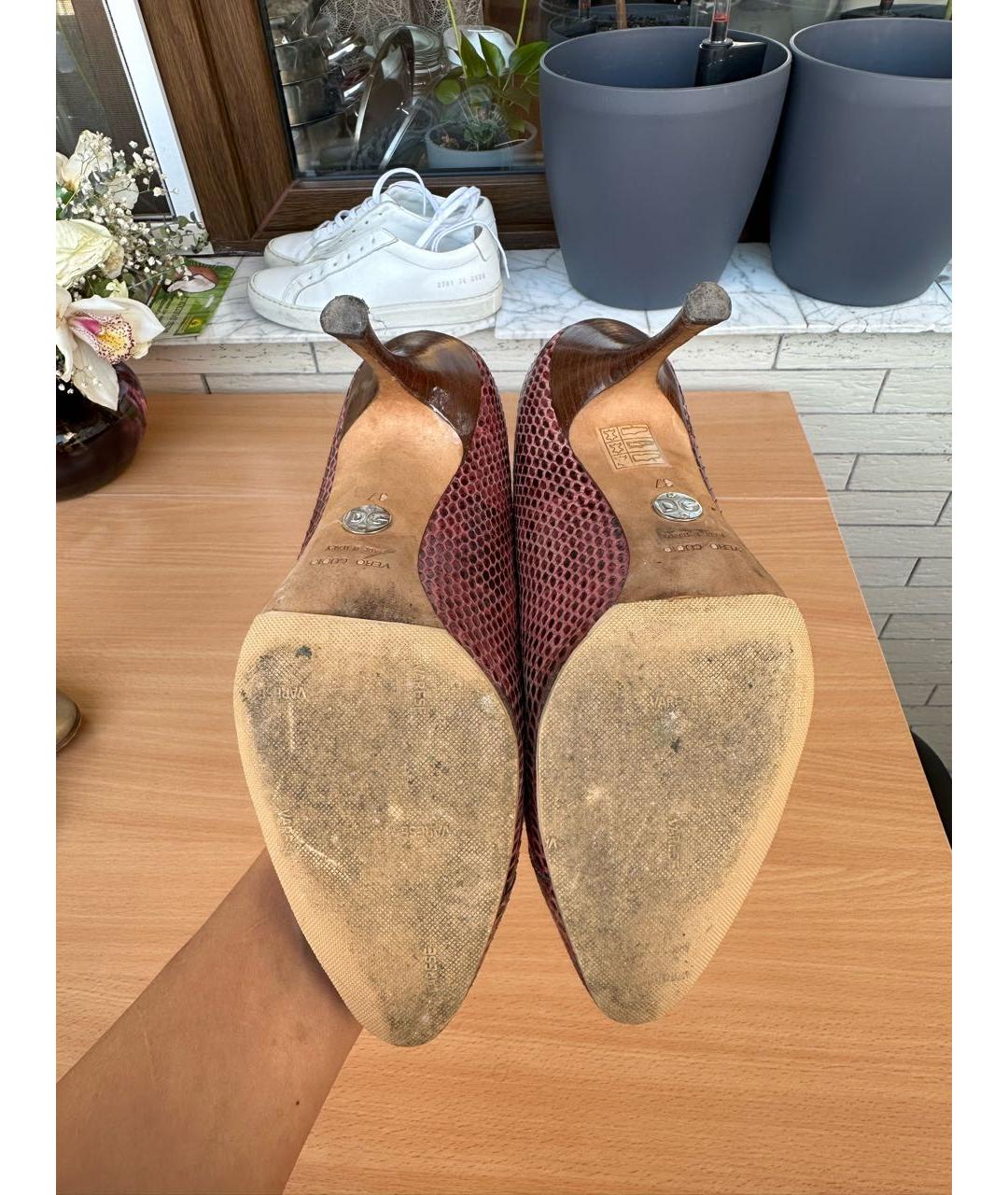 DOLCE&GABBANA Розовые туфли из экзотической кожи, фото 6