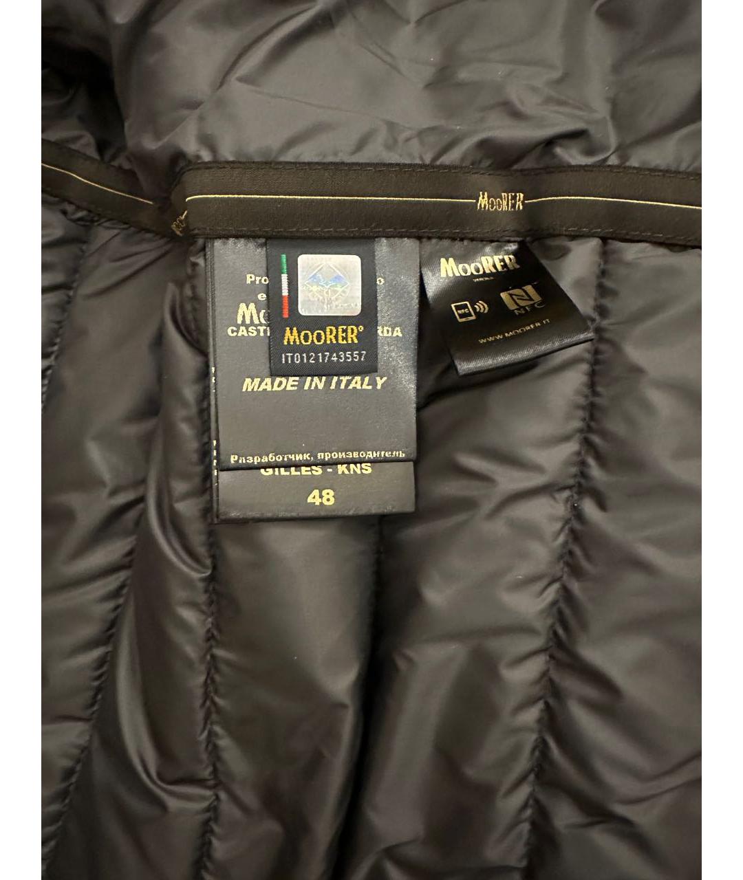 MOORER Черная полиамидовая куртка, фото 7