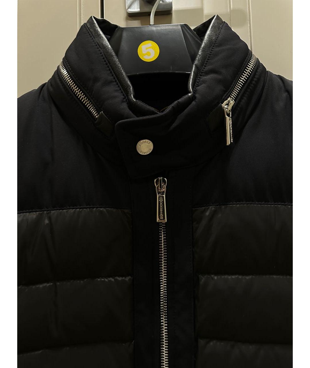 MOORER Черная полиамидовая куртка, фото 4