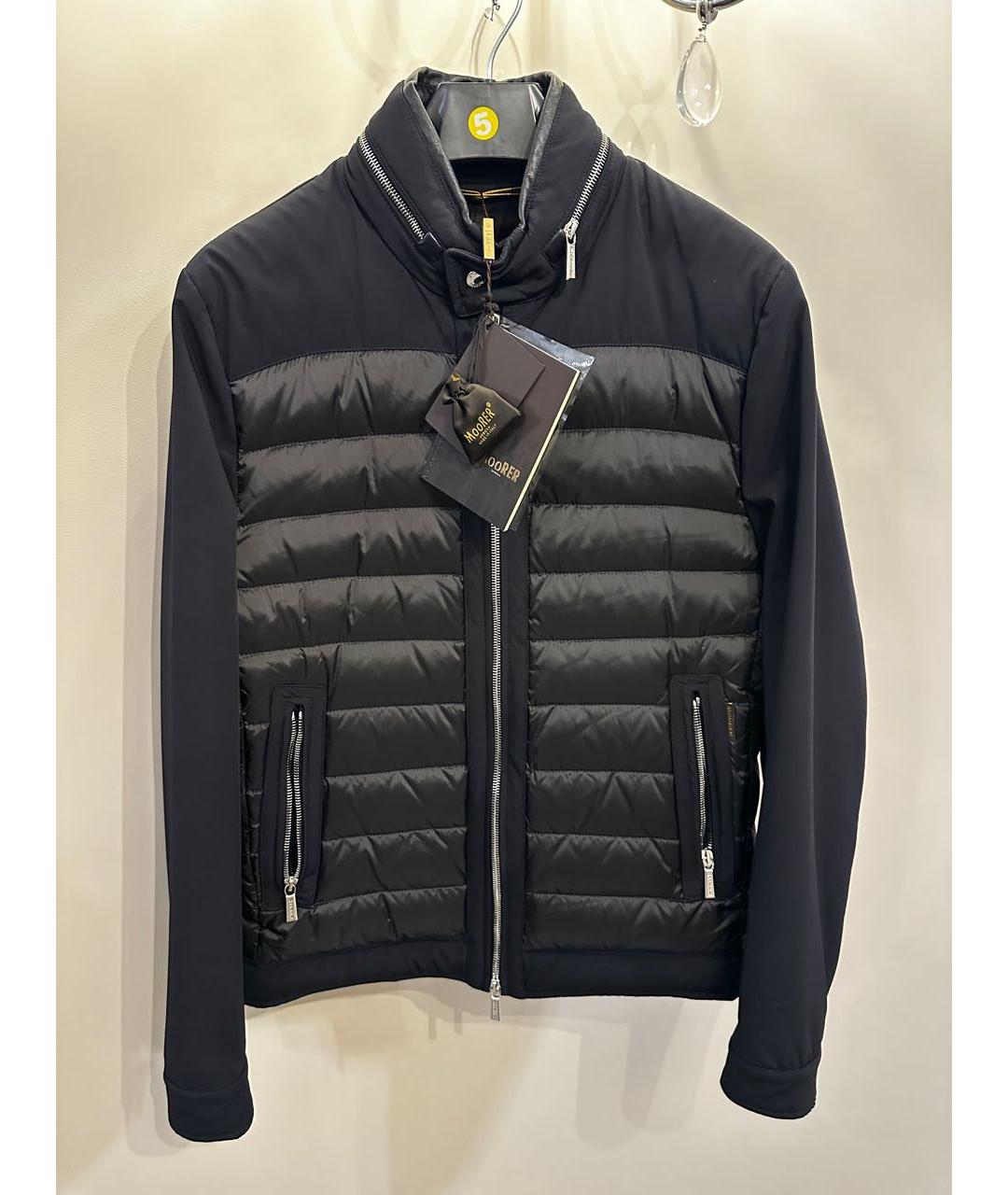 MOORER Черная полиамидовая куртка, фото 5