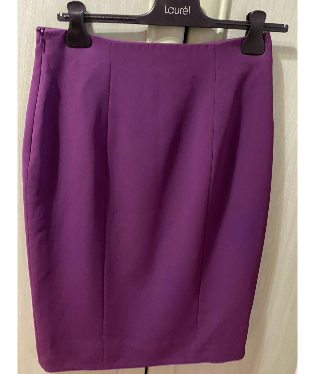MAX MARA STUDIO Фиолетовая юбка миди, фото 3