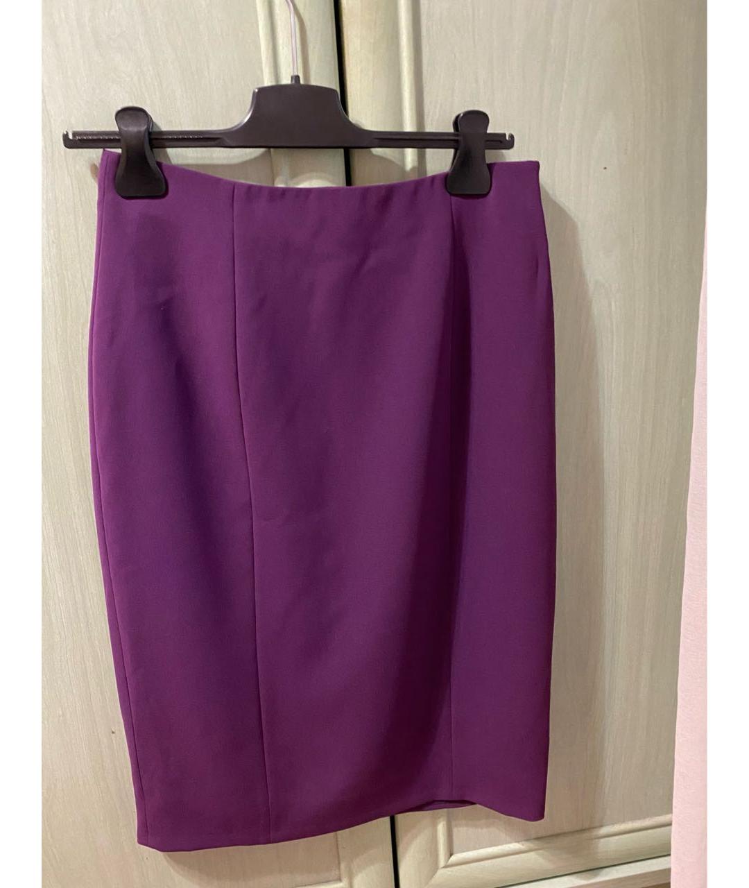 MAX MARA STUDIO Фиолетовая юбка миди, фото 2