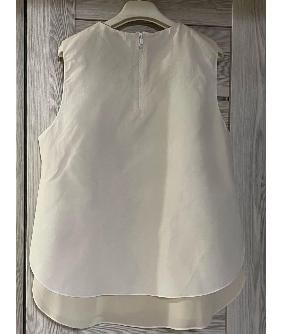 BRUNELLO CUCINELLI Бежевая льняная блузы, фото 2