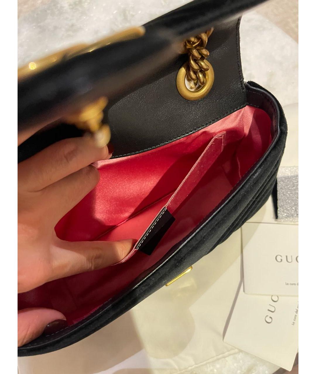 Gucci marmont store velvet inside