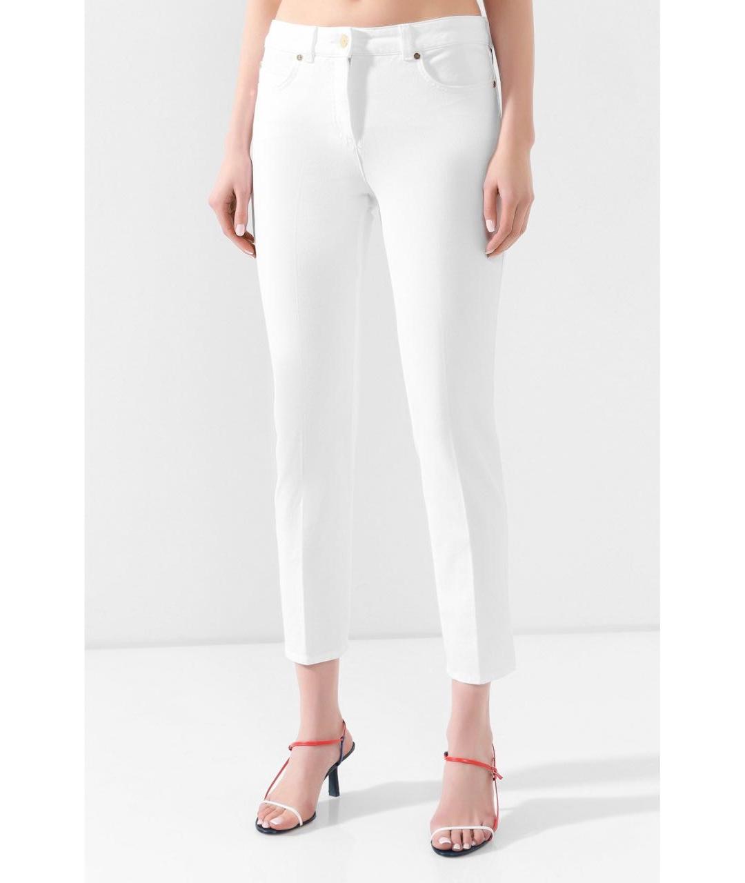 ESCADA Белые хлопко-эластановые джинсы слим, фото 2