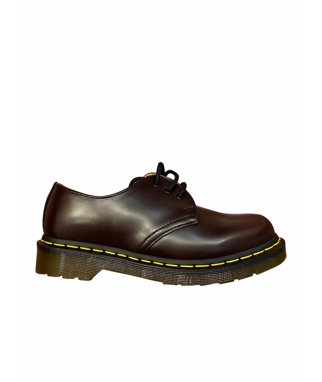 DR. MARTENS Бордовые кожаные брогги и оксфорды, фото 1