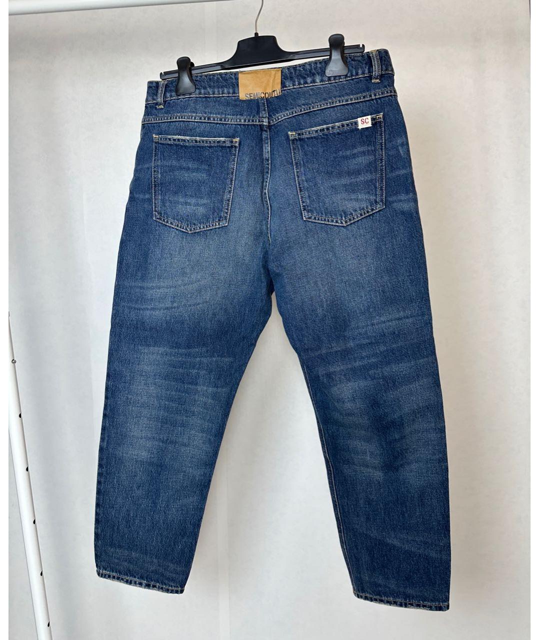 SEMICOUTURE Синие хлопковые джинсы клеш, фото 2