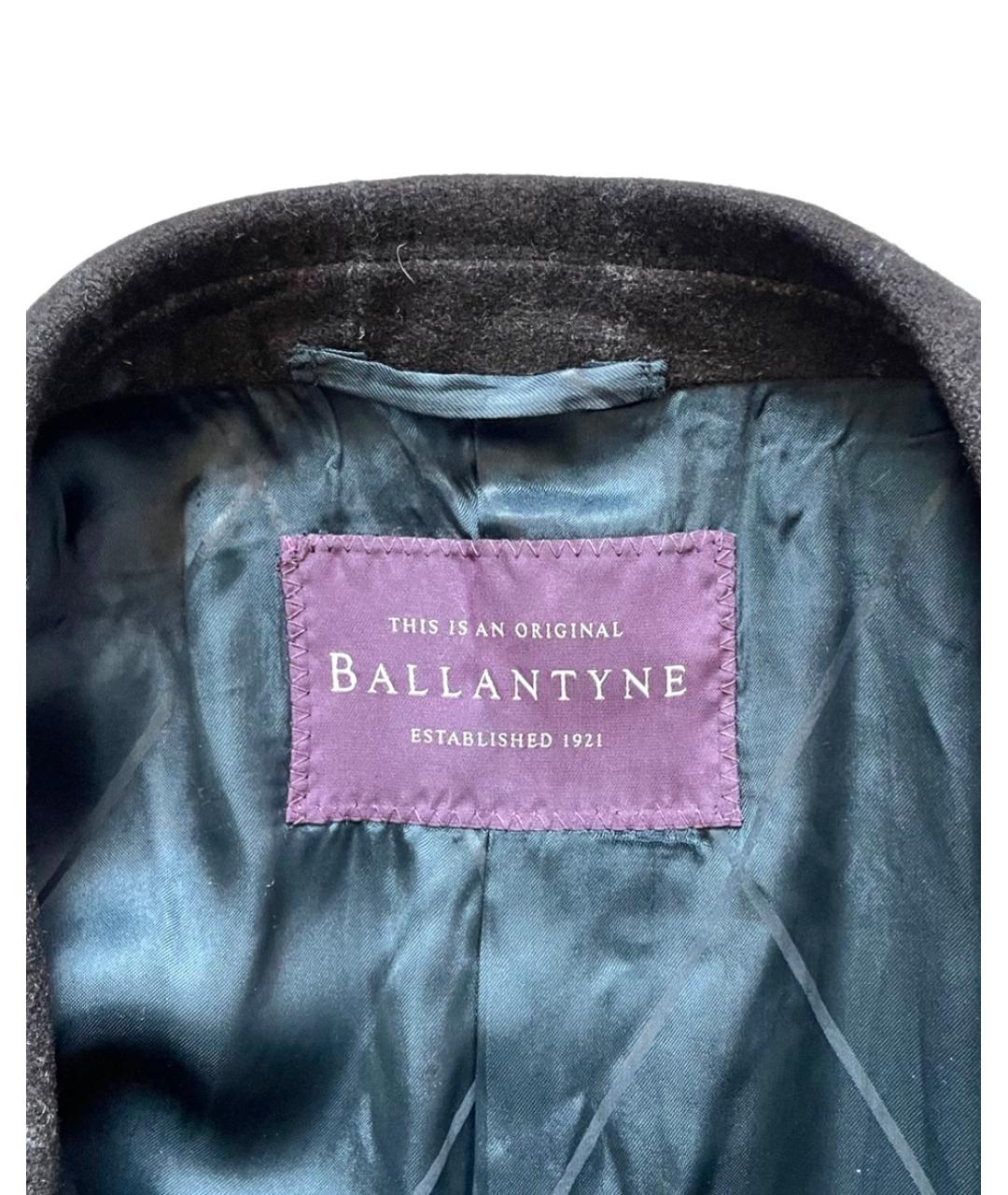 BALLANTYNE Коричневое шерстяное пальто, фото 3