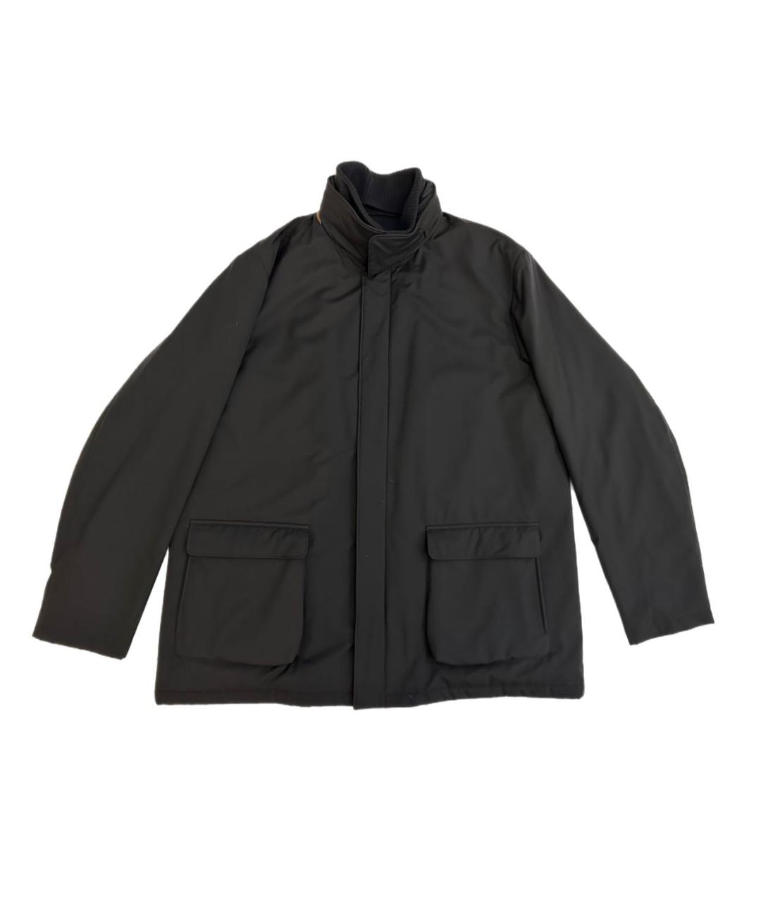 LORO PIANA Черная полиуретановая куртка, фото 1