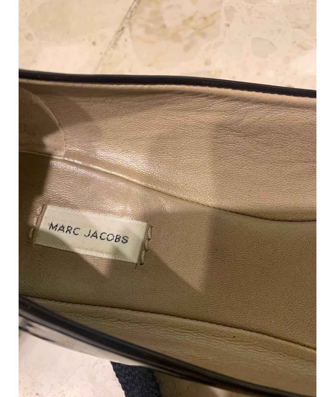 MARC JACOBS Черные балетки из лакированной кожи, фото 8