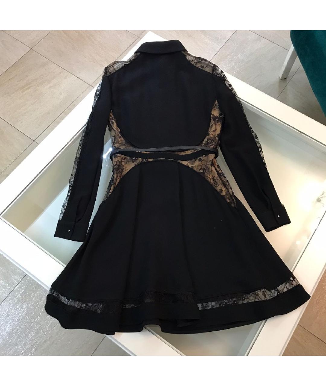 ELIE SAAB Черное вискозное коктейльное платье, фото 2