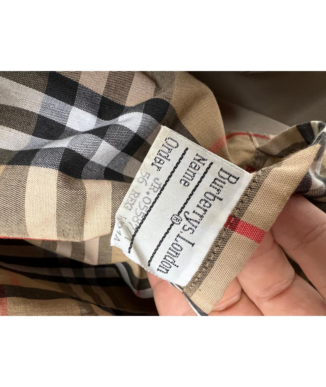 BURBERRY Бежевый тренч / плащ, фото 2