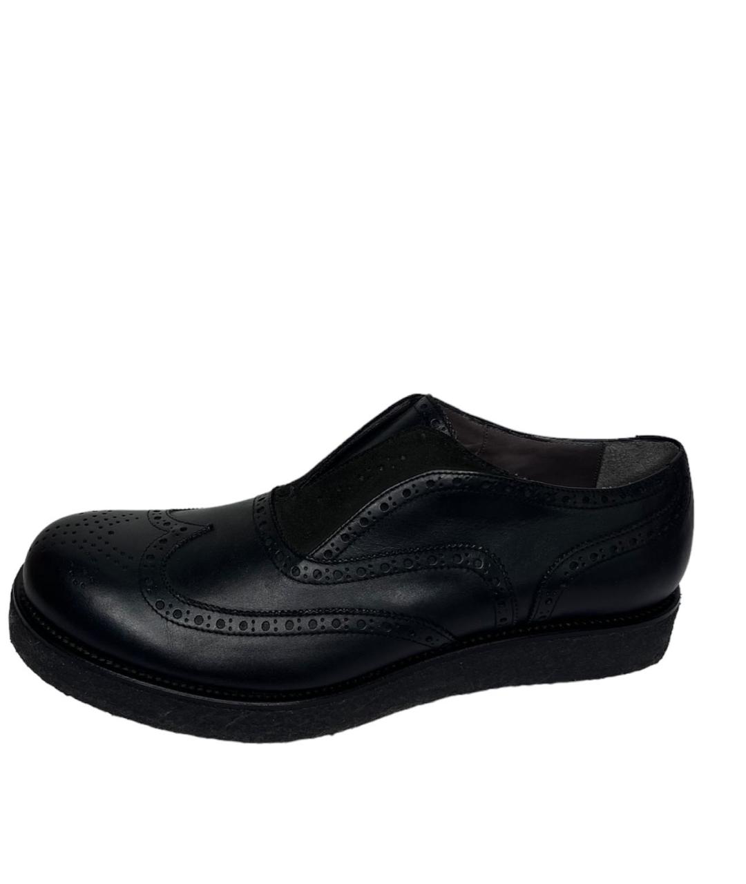 SAINT LAURENT Черные кожаные туфли, фото 6