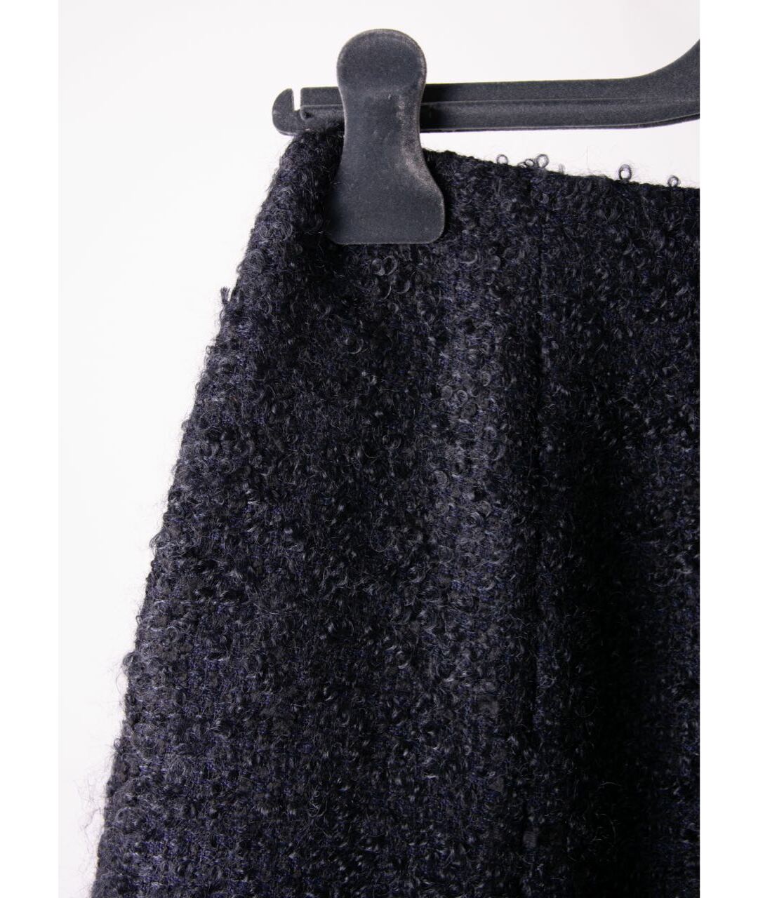 CHRISTIAN DIOR PRE-OWNED Темно-синяя шерстяная юбка мини, фото 5