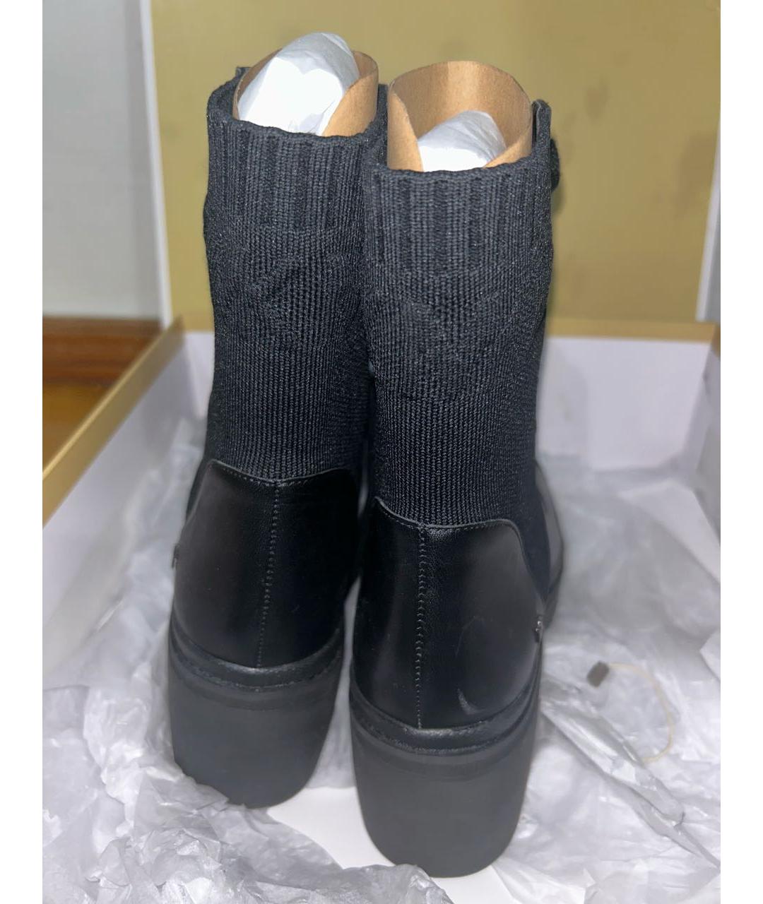 MICHAEL MICHAEL KORS Черные кожаные ботинки, фото 3
