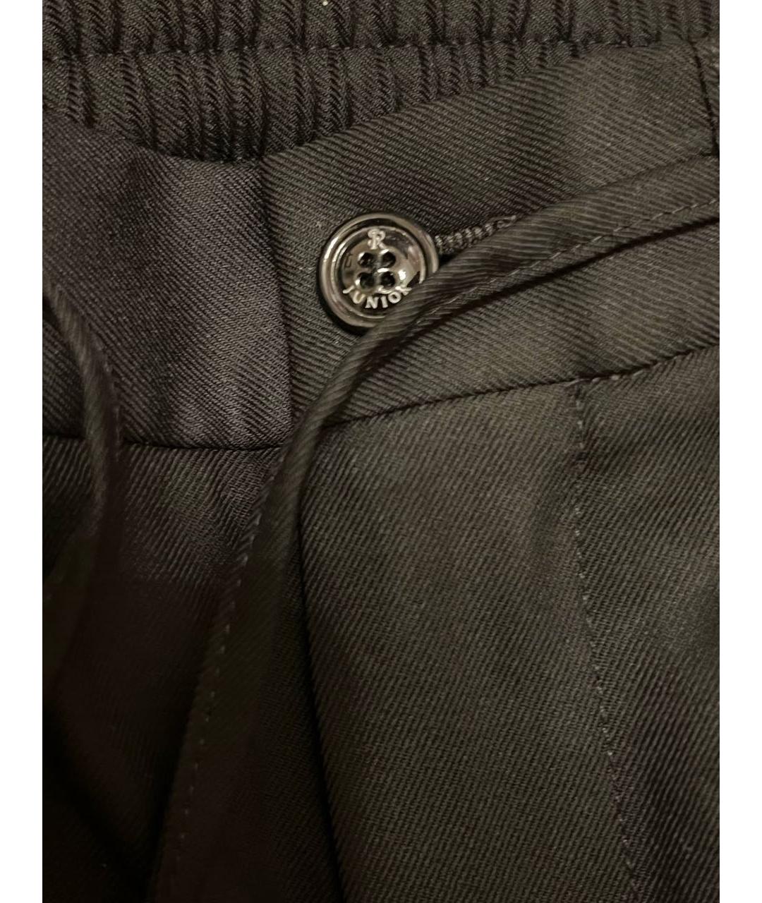 STEFANO RICCI Черные шерстяные брюки и шорты, фото 5