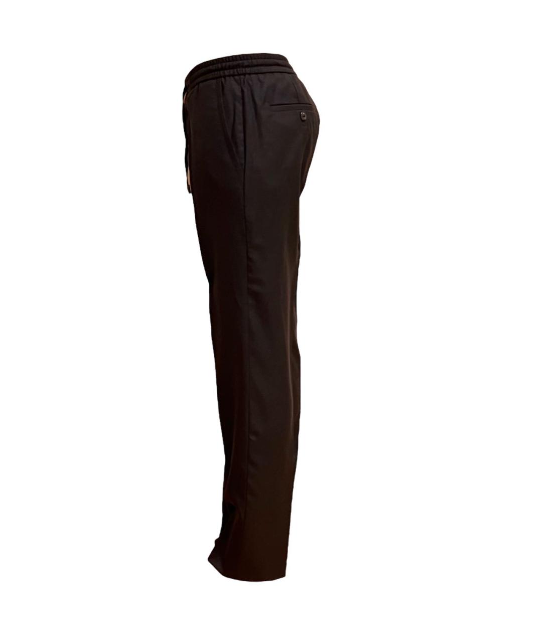 STEFANO RICCI Черные шерстяные брюки и шорты, фото 3