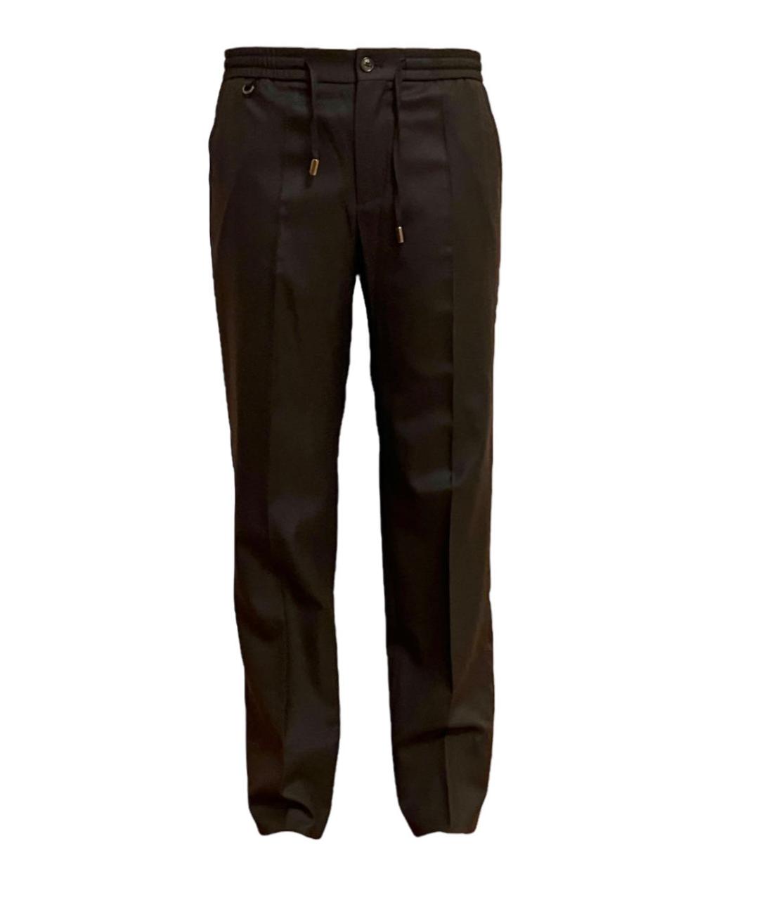STEFANO RICCI Черные шерстяные брюки и шорты, фото 1