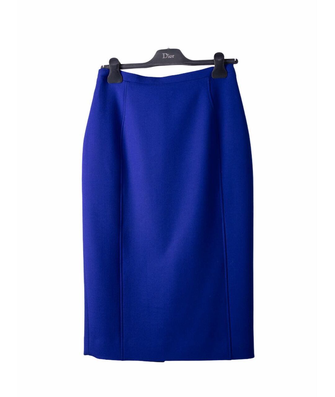 CHRISTIAN DIOR PRE-OWNED Синяя шерстяная юбка миди, фото 6
