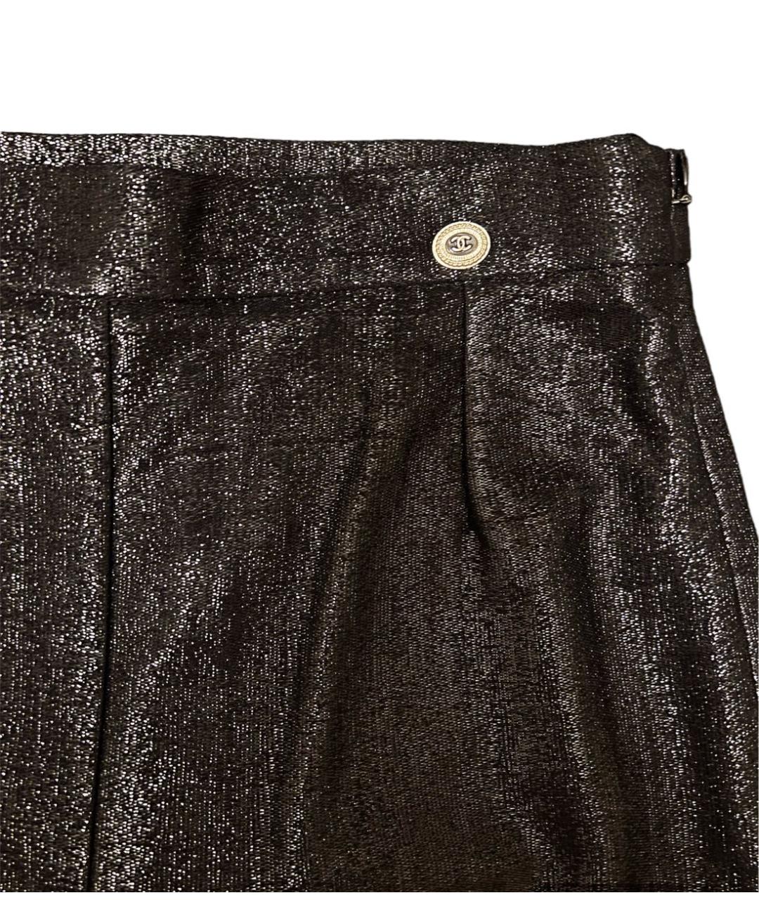 CHANEL Черные полиамидовые брюки узкие, фото 3