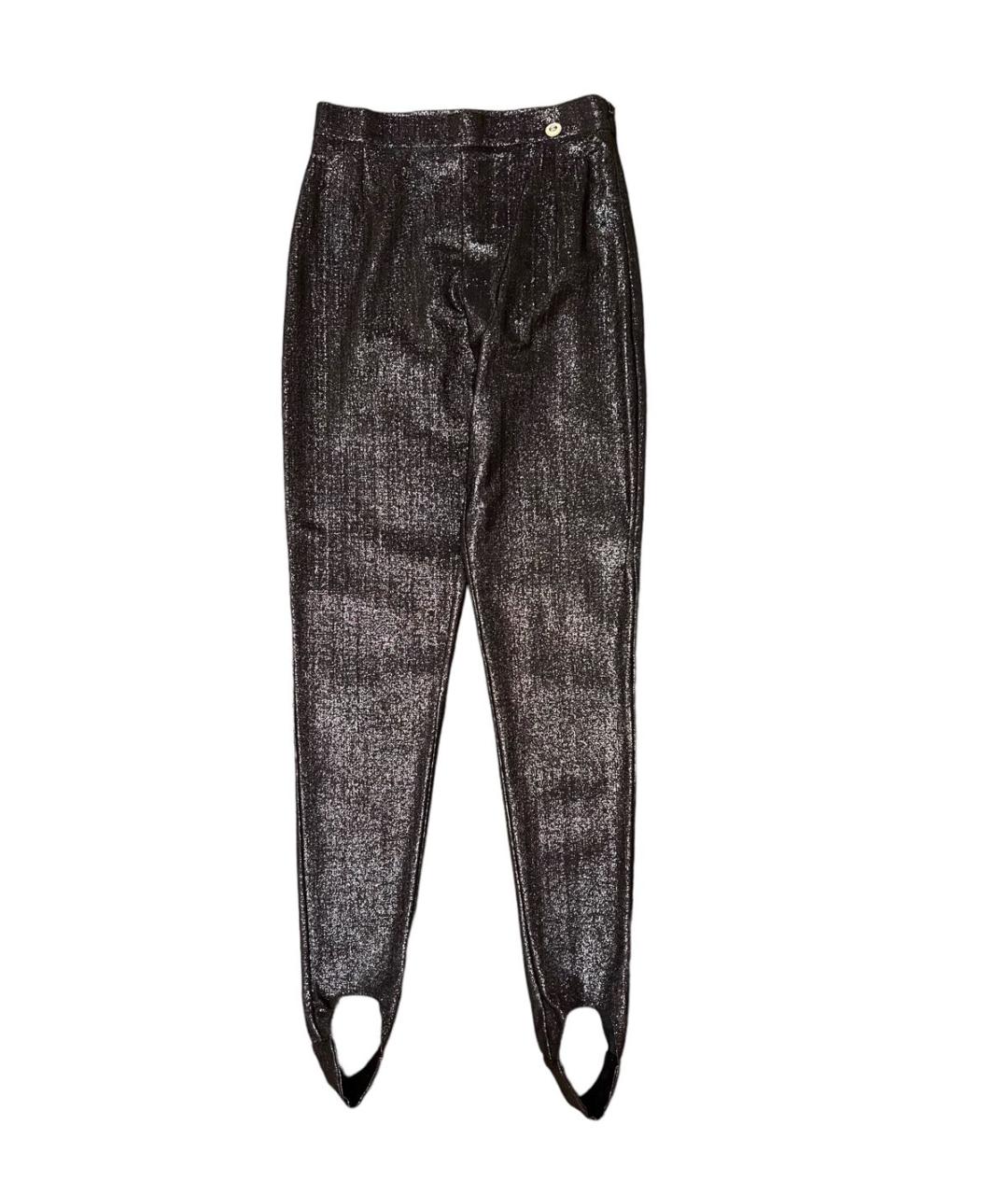 CHANEL Черные полиамидовые брюки узкие, фото 1