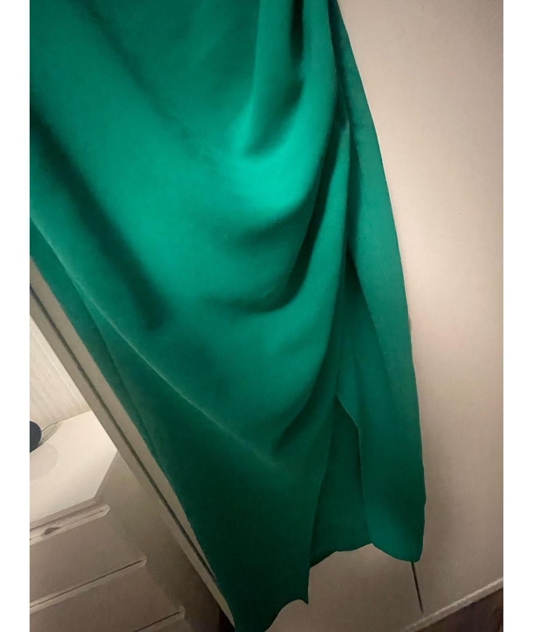 SELF-PORTRAIT Зеленые полиэстеровое коктейльное платье, фото 7