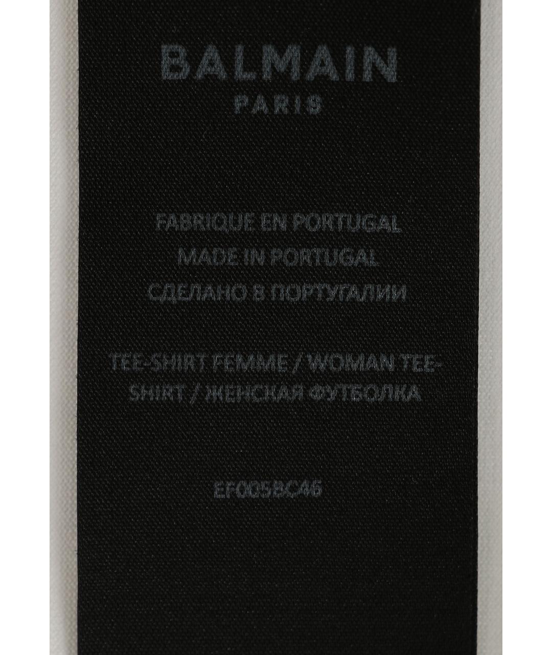 BALMAIN Белая футболка, фото 2